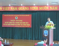 Hội nghị sơ kết công tác 6 tháng đầu năm  và triển khai nhiệm vụ công tác 6 tháng cuối năm 2013 của Công Đoàn TCT BĐATHH MB.