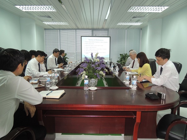 TỔNG CÔNG TY BẢO ĐẢM AN TOÀN HÀNG HẢI MIỀN BẮC LÀM VIỆC VỚI  ĐOÀN CHUYÊN GIA CỦA HỌC VIỆN TOÀN CẦU BÁO HIỆU HÀNG HẢI VÀ HẢI ĐĂNG QUỐC TẾ.