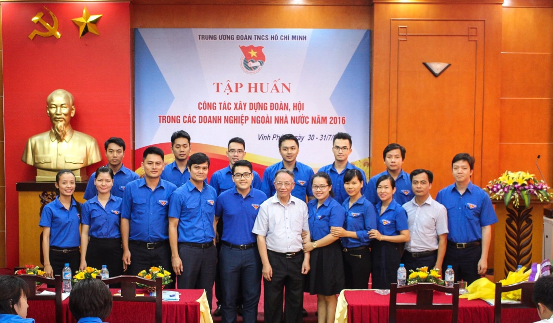 Tập huấn công tác xây dựng Đoàn, Hội trong các doanh nghiệp ngoài Nhà nước năm 2016.