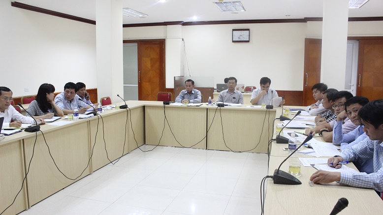 Cục trưởng Cục HHVN Nguyễn Xuân Sang chủ trì cuộc họp về tiến độ triển khai các công trình nạo vét duy tu các luồng hàng hải năm 2016