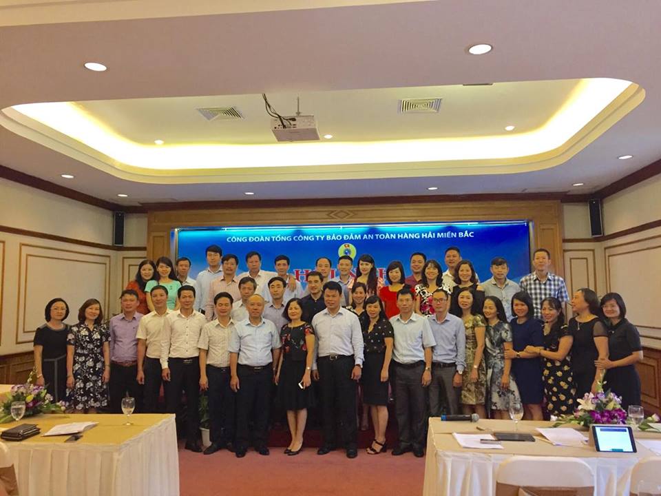 Công đoàn Tổng công ty Bảo đảm an toàn hàng hải miền Bắc tổ chức Hội nghị sơ kết 6 tháng đầu năm và tập huấn nghiệp vụ cán bộ công đoàn.