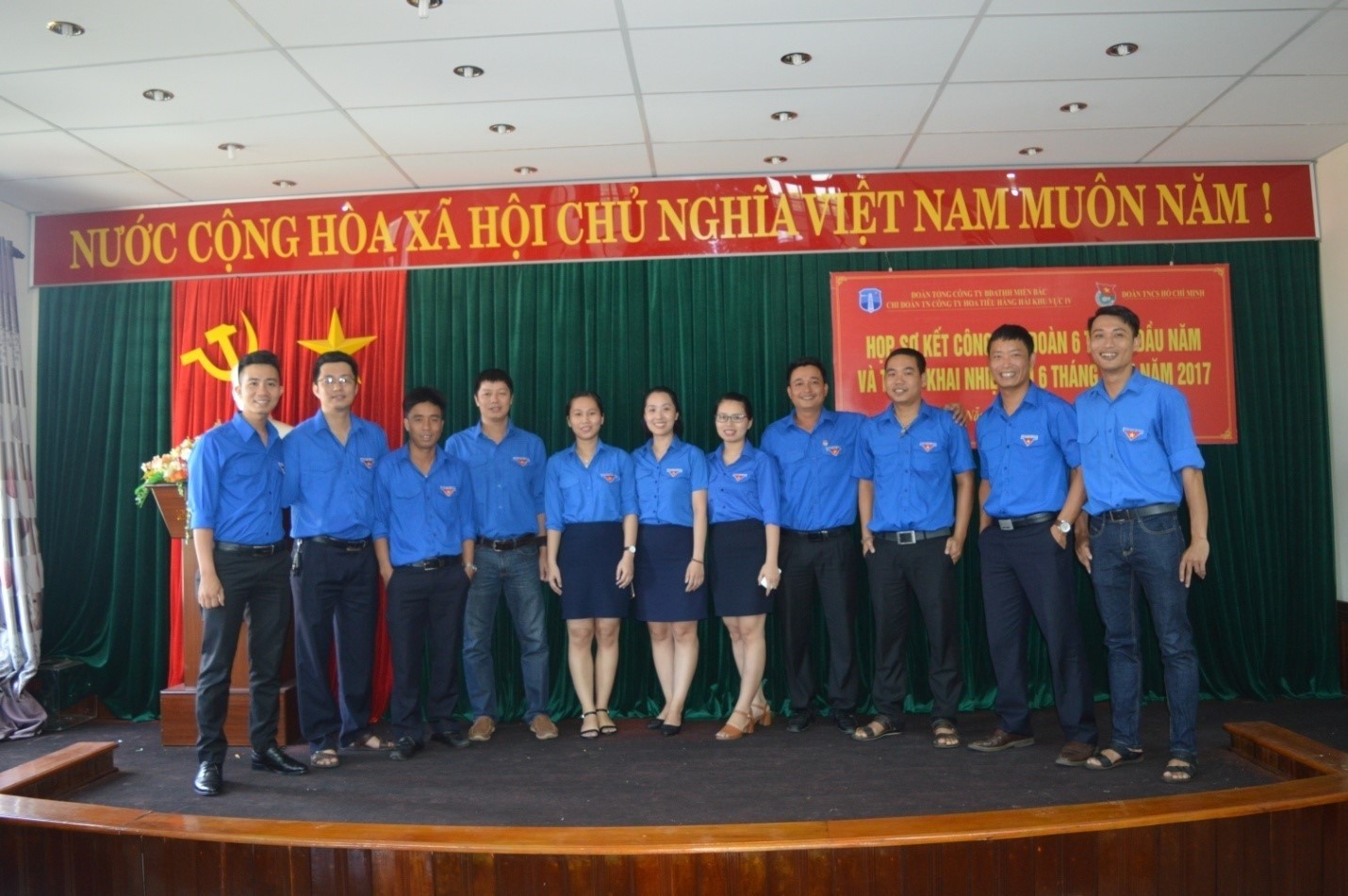 Sơ kết công tác Đoàn và phong trào thanh niên 6 tháng đầu năm 2017 và triển khai nhiệm vụ 6 tháng cuối năm 2017 của Chi đoàn thanh niên Công ty hoa tiêu hàng hải khu vực IV