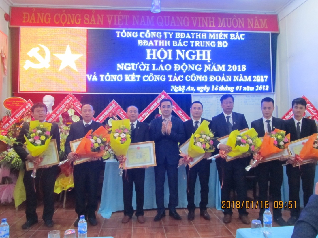 Bảo đảm an toàn hàng hải Bắc Trung Bộ tổ chức Hội nghị Người lao động năm 2018 và Tổng kết công tác Công đoàn năm 2017