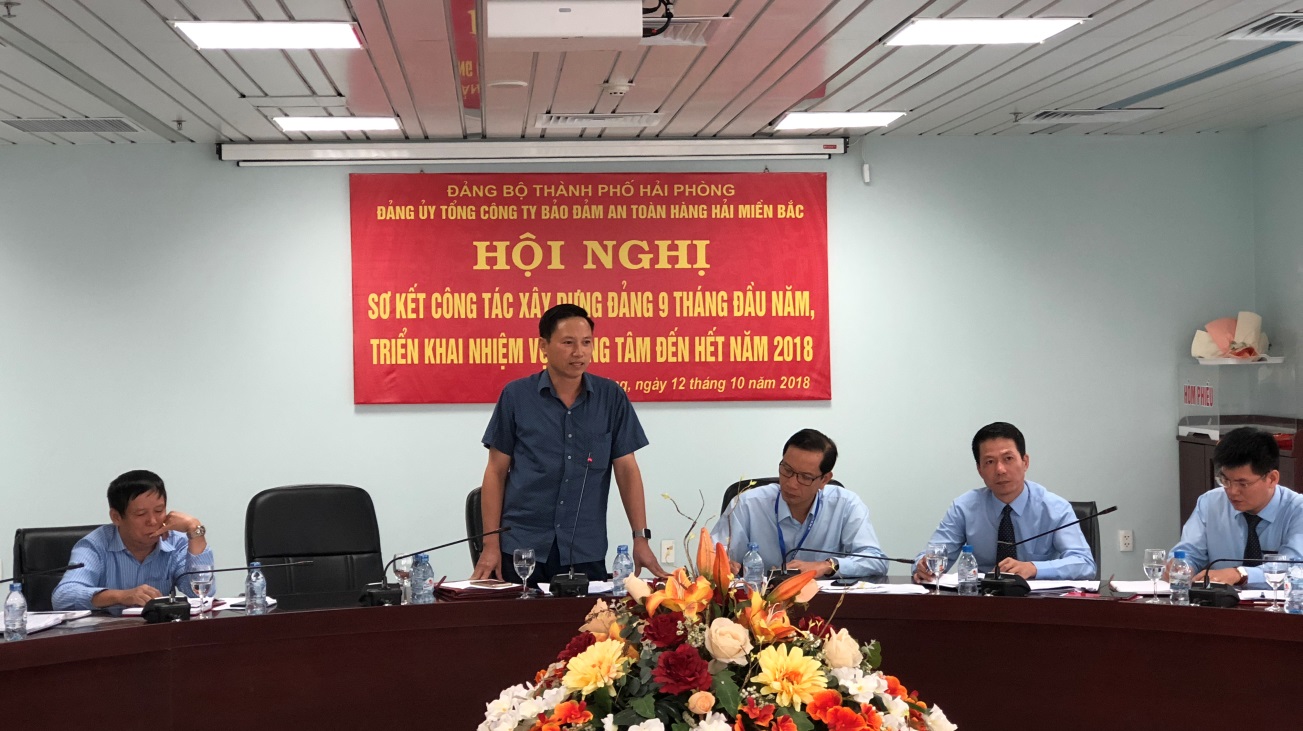 Hội nghị Sơ kết công tác xây dựng Đảng 9 tháng đầu năm, triển khai nhiệm vụ trọng tâm đến hết năm 2018