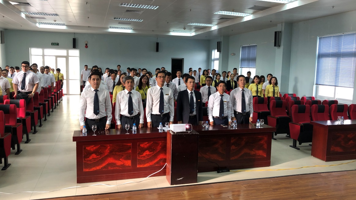 Tổng công ty Bảo đảm an toàn hàng hải miền Bắc tổ chức Lễ Chào cờ đầu tháng 12 năm 2018