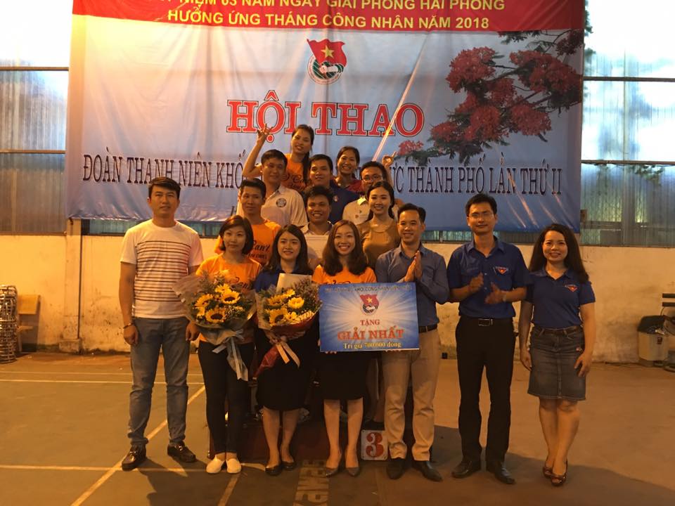 Đoàn Thanh niên Tổng công ty Bảo đảm an toàn hàng hải miền Bắc tham dự Hội thao Khối Công nhân viên chức thành phố năm 2018
