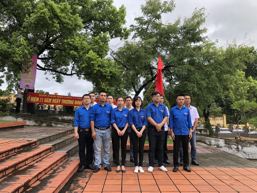 ĐOÀN THANH NIÊN CÔNG TY HOA TIÊU HÀNG HẢI KHU VỰC III DÂNG HƯƠNG KỶ NIỆM 71 NĂM NGÀY THƯƠNG BINH LIỆT SỸ