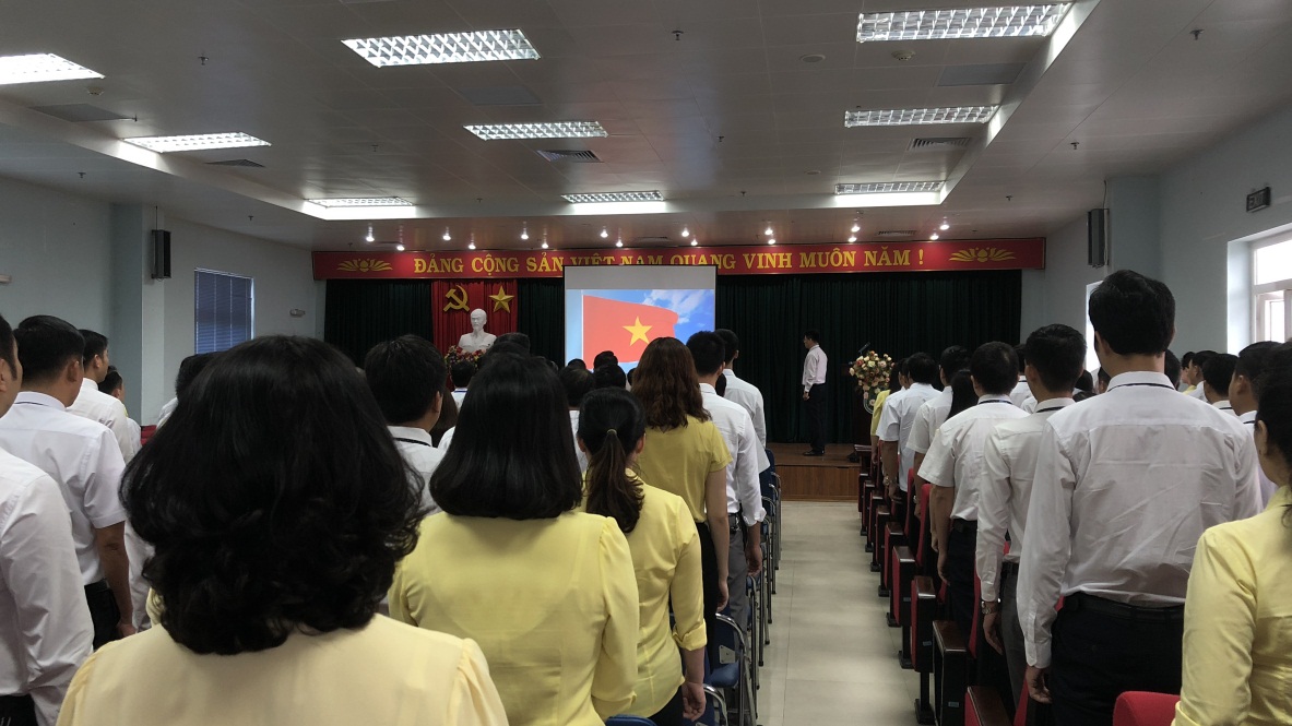 Tổng công ty Bảo đảm an toàn hàng hải miền Bắc tổ chức Lễ Chào cờ đầu tháng 9 năm 2018