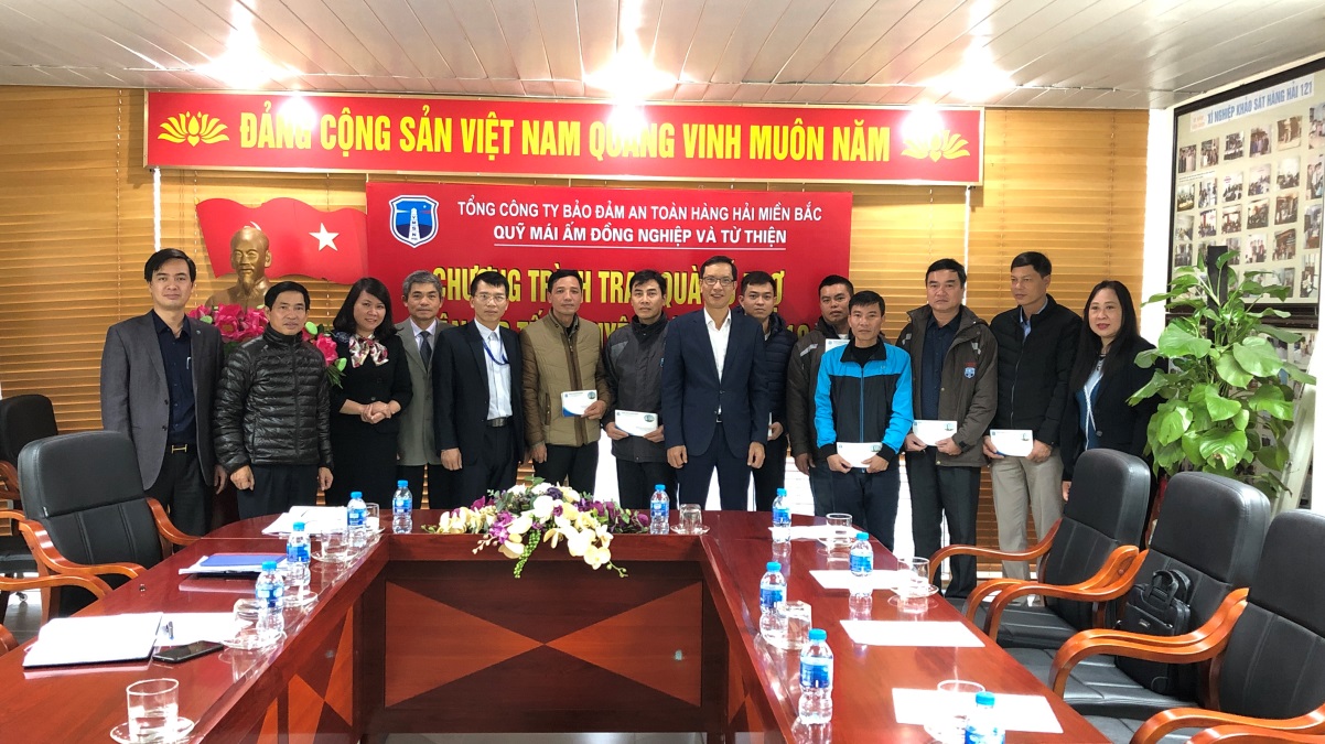 Công đoàn Tổng công ty Bảo đảm an toàn hàng hải miền Bắc tổ chức Chương trình trao quà hỗ trợ nhân dịp Tết Nguyên đán năm 2019 