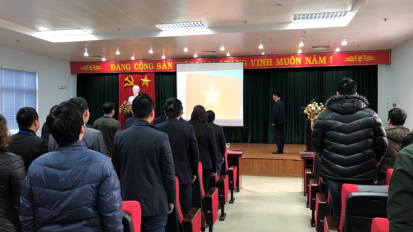 Tổng công ty Bảo đảm an toàn hàng hải miền Bắc tổ chức Lễ Chào cờ đầu tháng 1 năm 2019