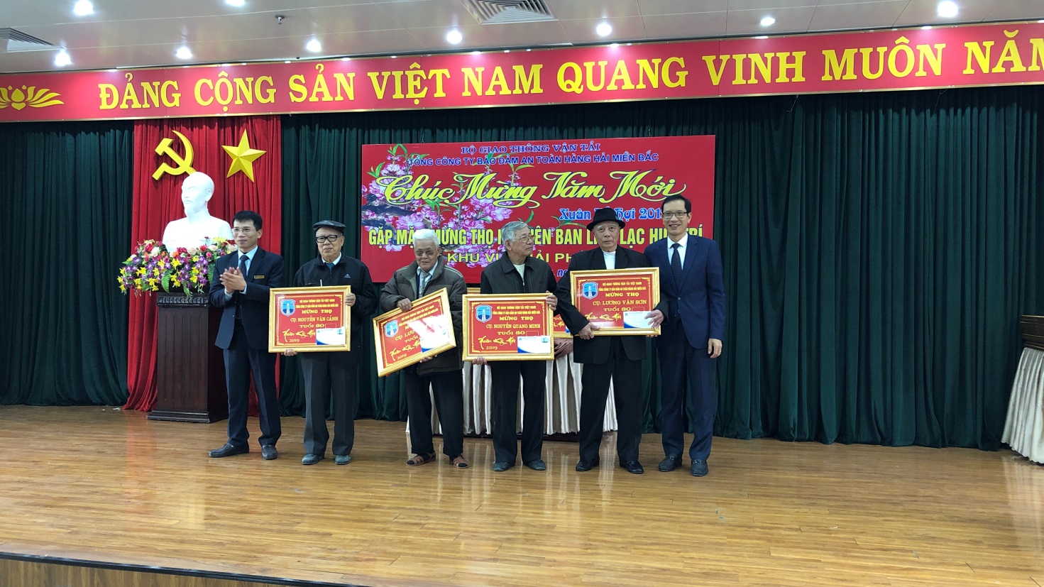 Tổng công ty Bảo đảm an toàn hàng hải miền Bắc tổ chức chương trình Gặp mặt mừng thọ Hội viên Ban Liên lạc hưu trí khu vực Hải Phòng năm 2019