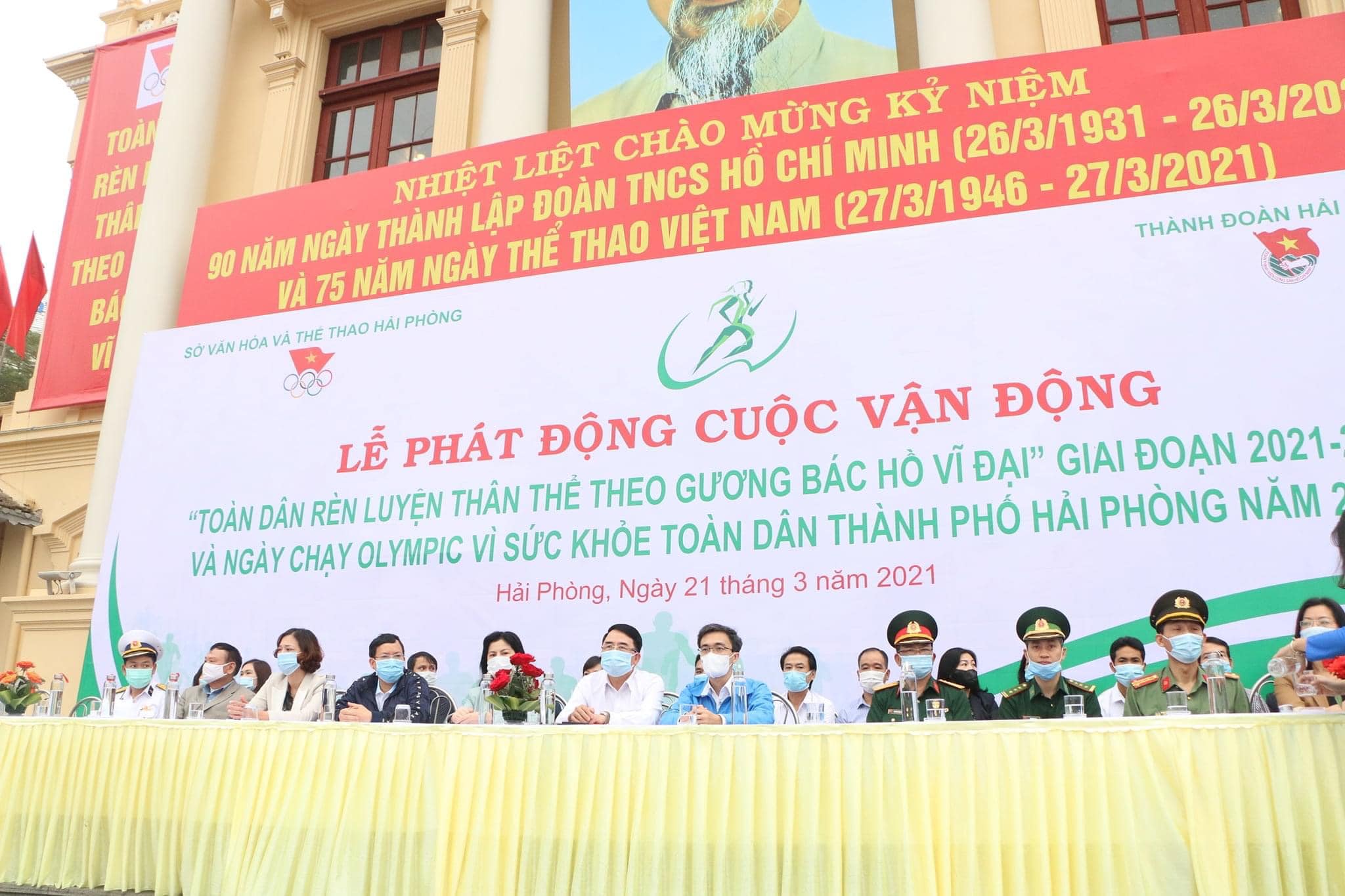 Đoàn thanh niên Tổng công ty Bảo đảm an toàn hàng hải miền Bắc tham gia chương trình “Toàn dân rèn luyện thân thể theo gương Bác Hồ vĩ đại và ngày chạy olympic vì sức khoẻ toàn dân thành phố Hải Phòng năm 2021” 