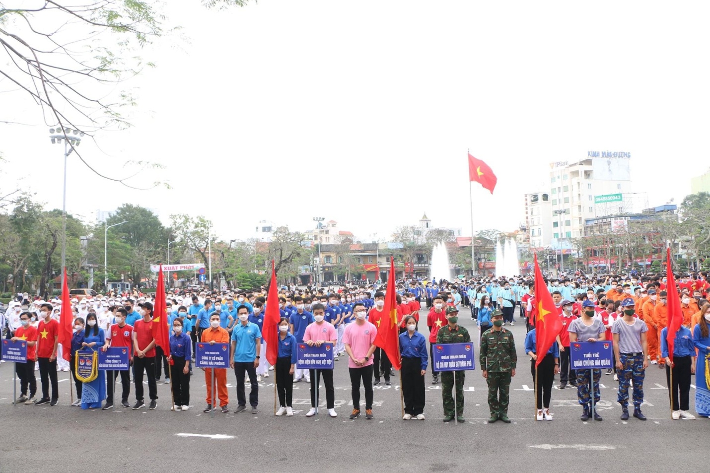 Đoàn thanh niên Tổng công ty Bảo đảm an toàn hàng hải miền Bắc tham gia chương trình “Ngày chạy olympic vì sức khỏe toàn dân năm 2022” do Thành đoàn phối hợp Sở Văn hóa và Thể thao tổ chức 