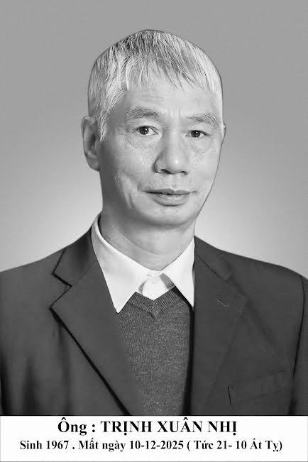 VĨNH BIỆT NGƯỜI ĐỒNG NGHIỆP, NGƯỜI ANH TẬN TỤY - TRỊNH XUÂN NHỊ