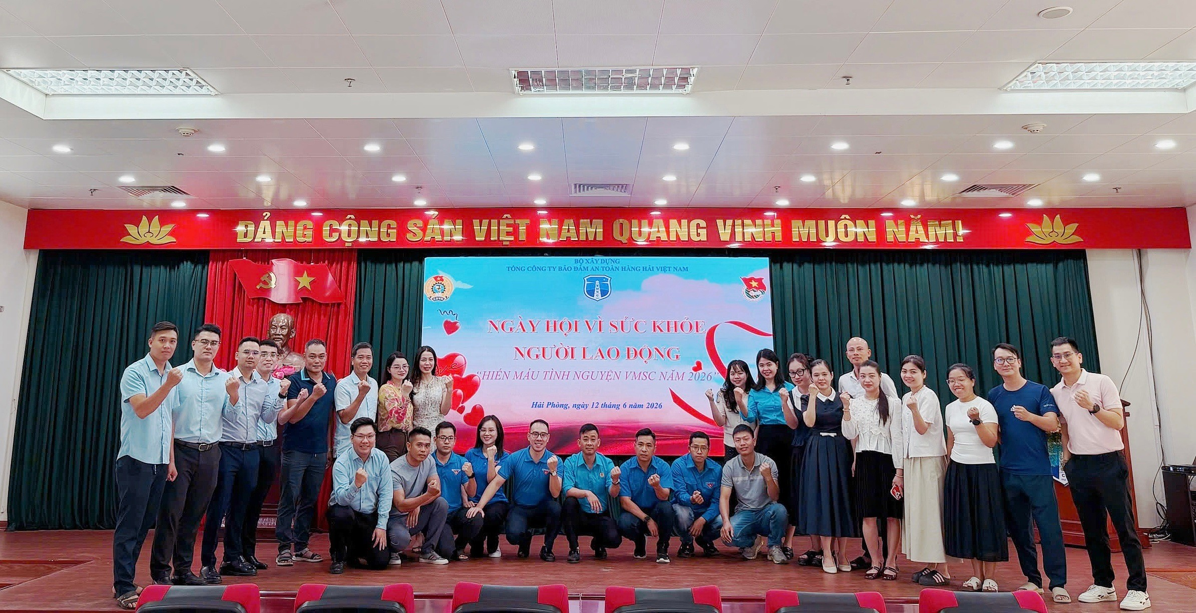 Ban Quản lý dự án Bảo đảm an toàn hàng hải hưởng ứng Ngày hội hiến máu tình nguyện VMSC năm 2026